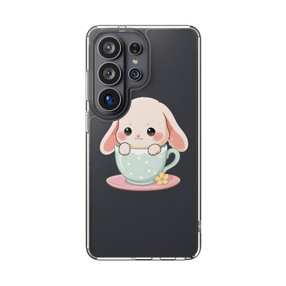 Kawaii Bunny Phone Case, Cute Teacup Rabbit