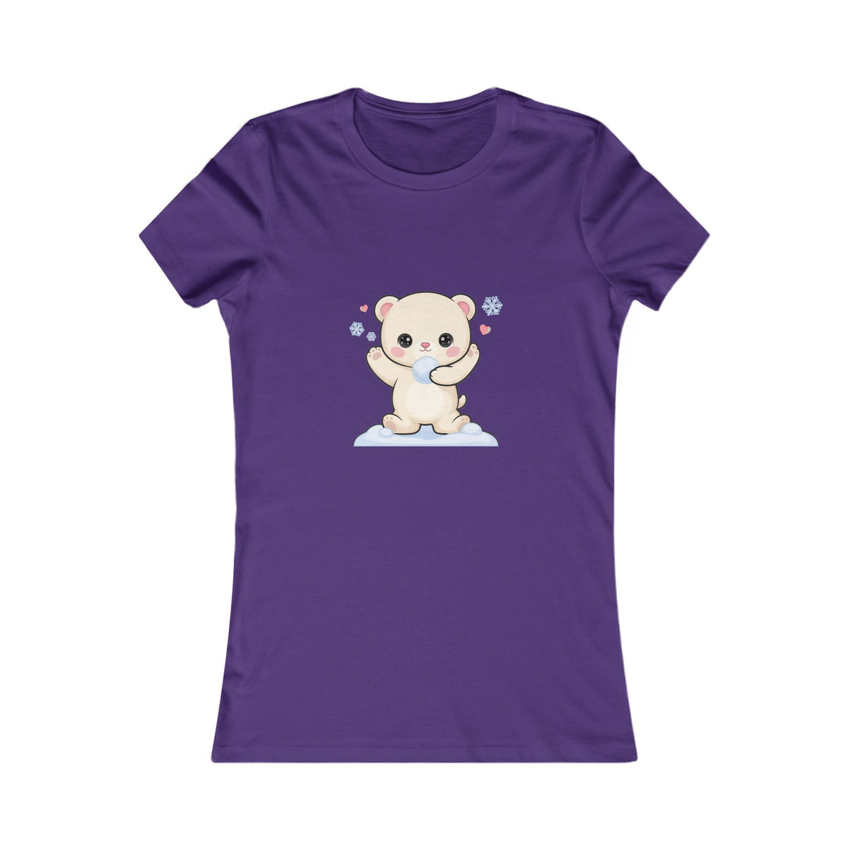 Kawaii Polar Bear T-Shirt for Playful Winter Outfits
