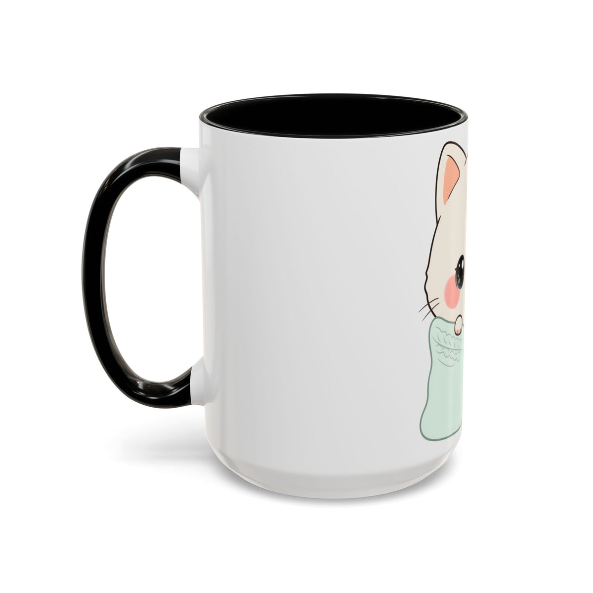 Cozy Cat Accent Mug for Kawaii Cat Lovers