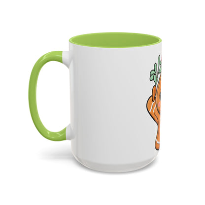 Kawaii Gingerbread Mug with Mistletoe | Christmas Accent Mug