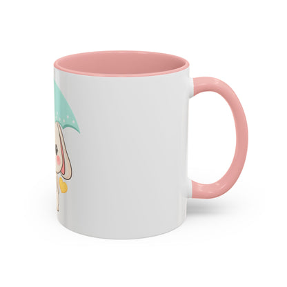 Kawaii Bunny Accent Coffee Mug for a Cheerful Desk