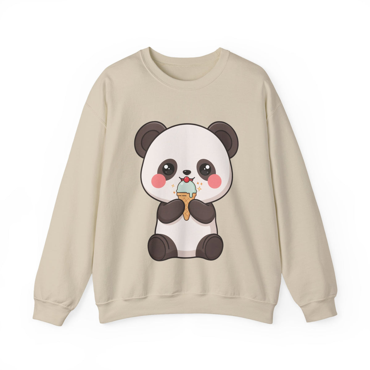 Kawaii Panda Sweatshirt – Cute Ice Cream Crewneck