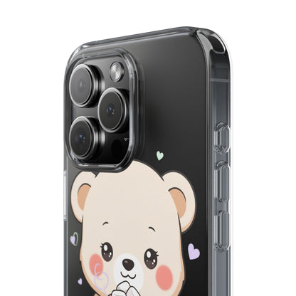 Kawaii Polar Bear Phone Case with Hot Cocoa