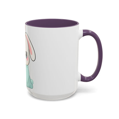 Kawaii Bunny Accent Coffee Mug for Cozy Moments
