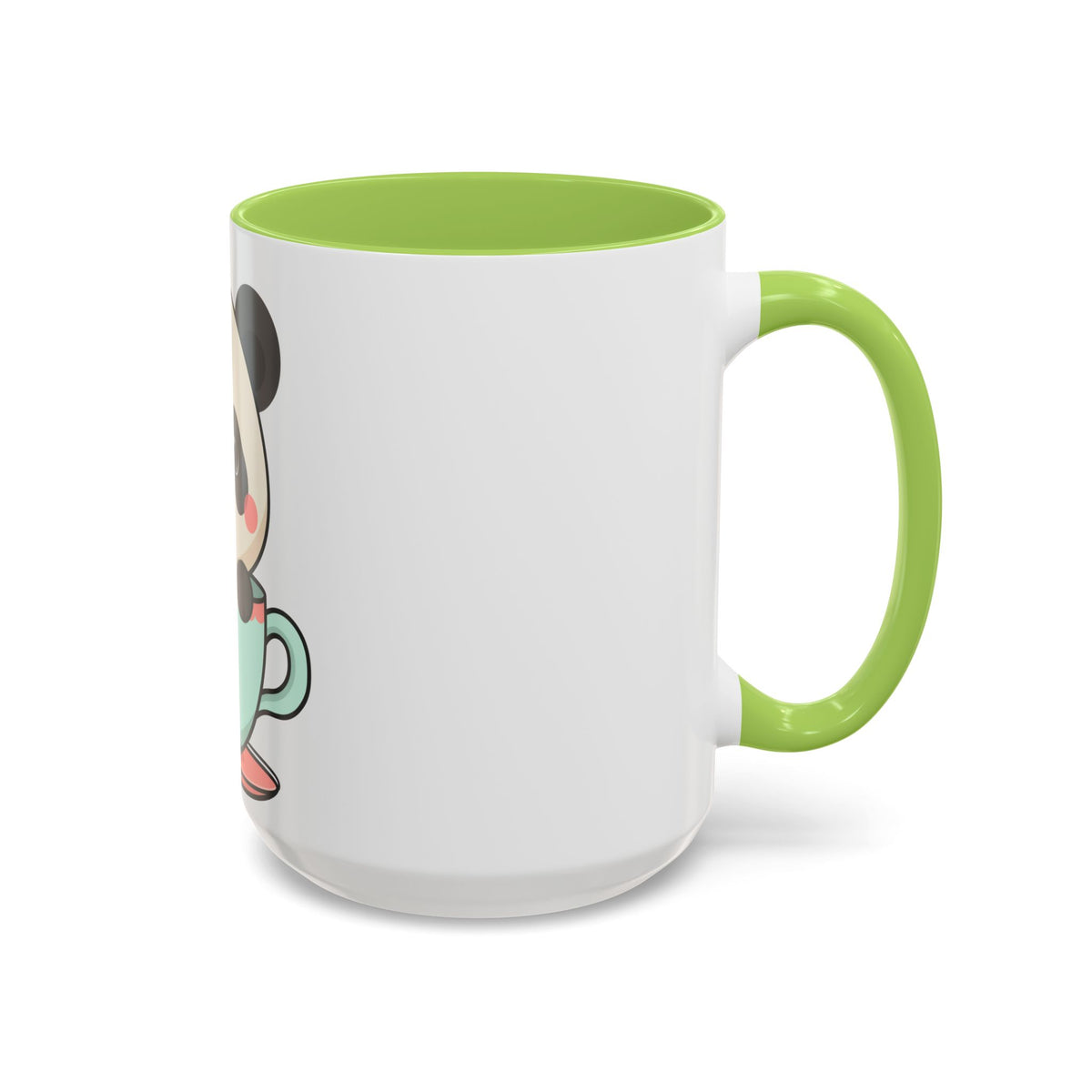 Kawaii Panda Accent Coffee Mug for Panda Lovers