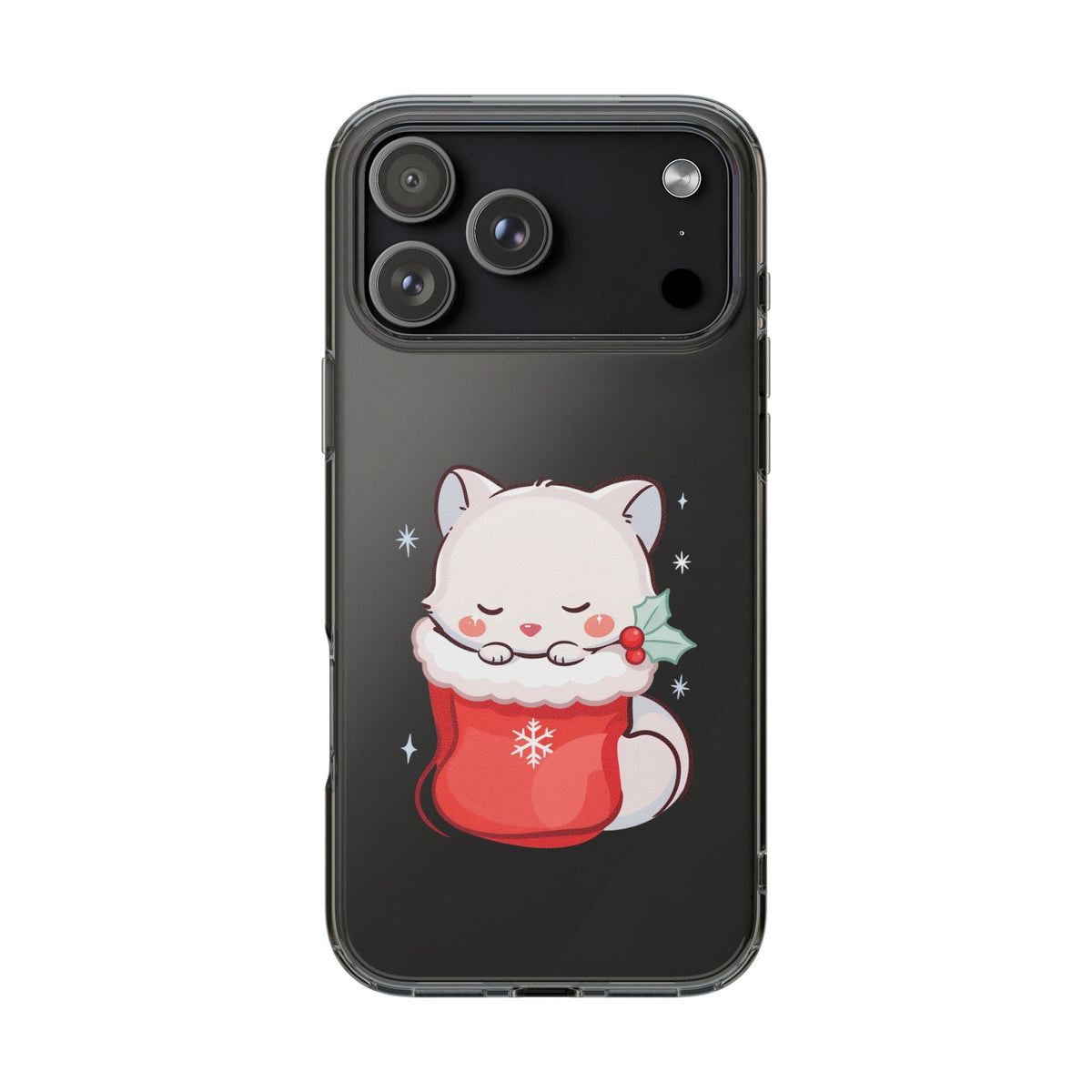Christmas Fox Phone Case, Cute Holiday Stocking Gift