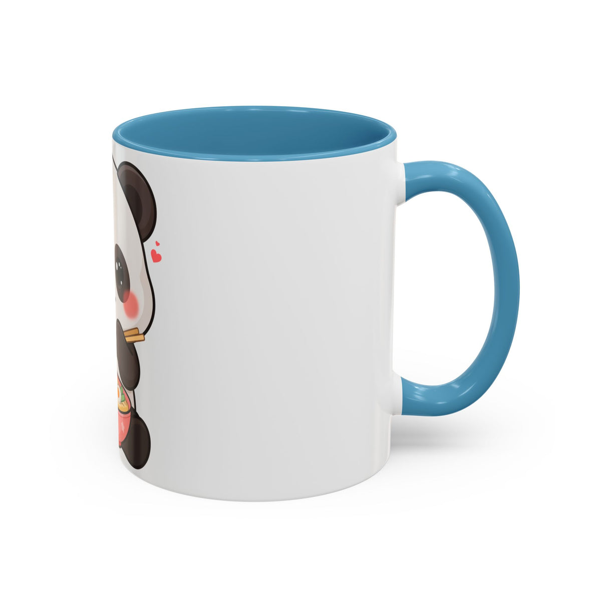 Kawaii Panda Ramen Mug, Cute Accent Coffee Mug