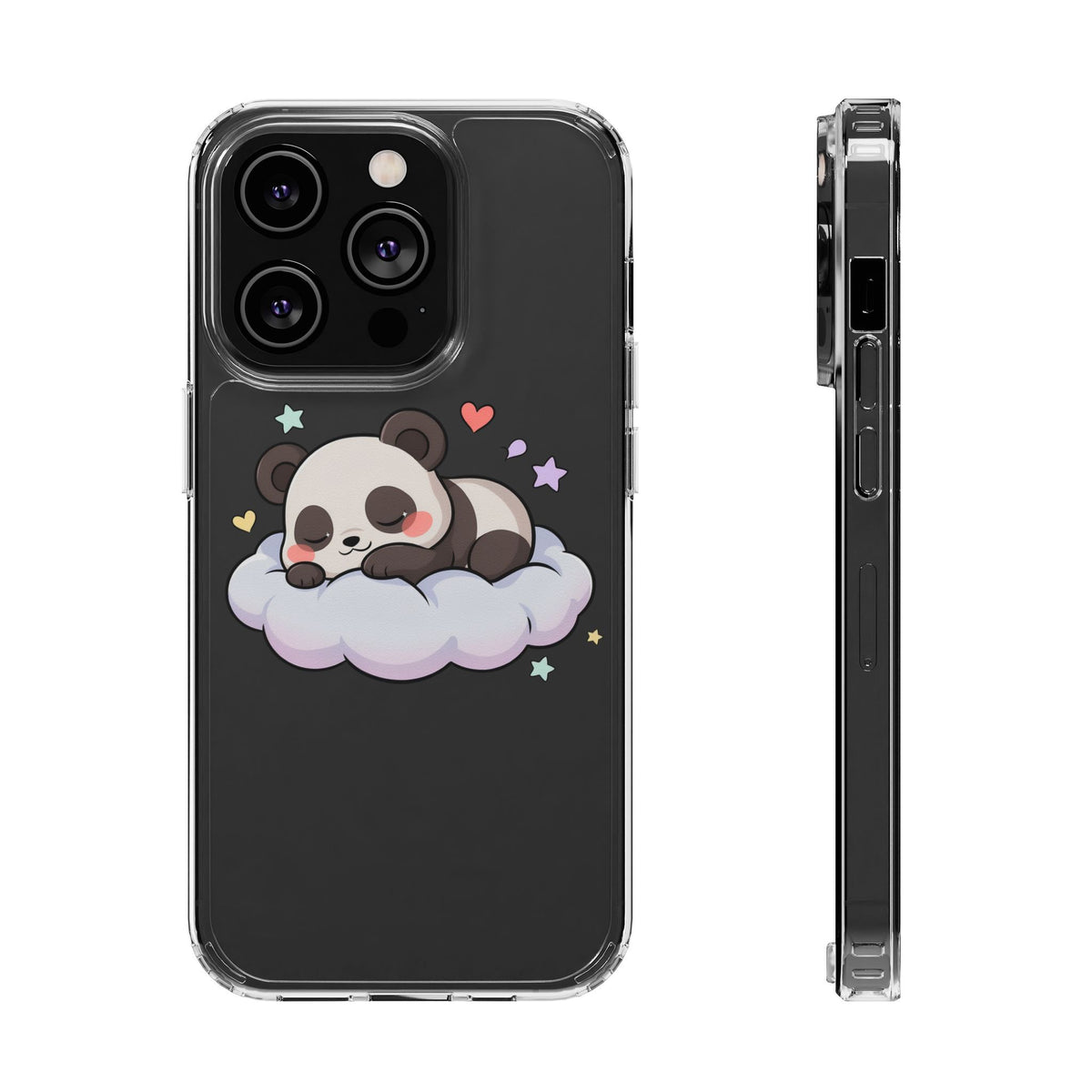 Sleeping Panda Clear Impact-Resistant Phone Case