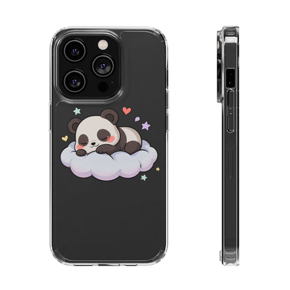 Sleeping Panda Clear Impact-Resistant Phone Case