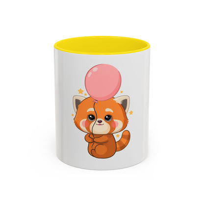 Kawaii Red Panda Accent Coffee Mug for Cute Animal Fans