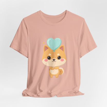 Kawaii Shiba Inu T-Shirt, Cute Balloon Dog Gift