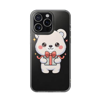 Kawaii Polar Bear Gift Phone Case for Holiday Gifting