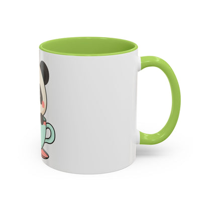 Kawaii Panda Accent Coffee Mug for Panda Lovers