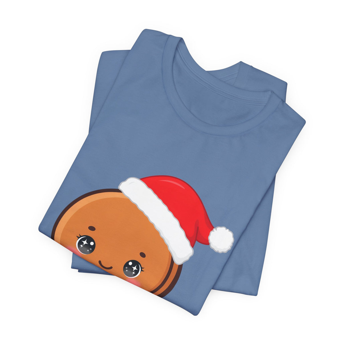 Gingerbread Man Christmas T-Shirt, Cute Kawaii Holiday Tee