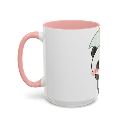 Cute Panda Accent Coffee Mug for Rainy Day Sips
