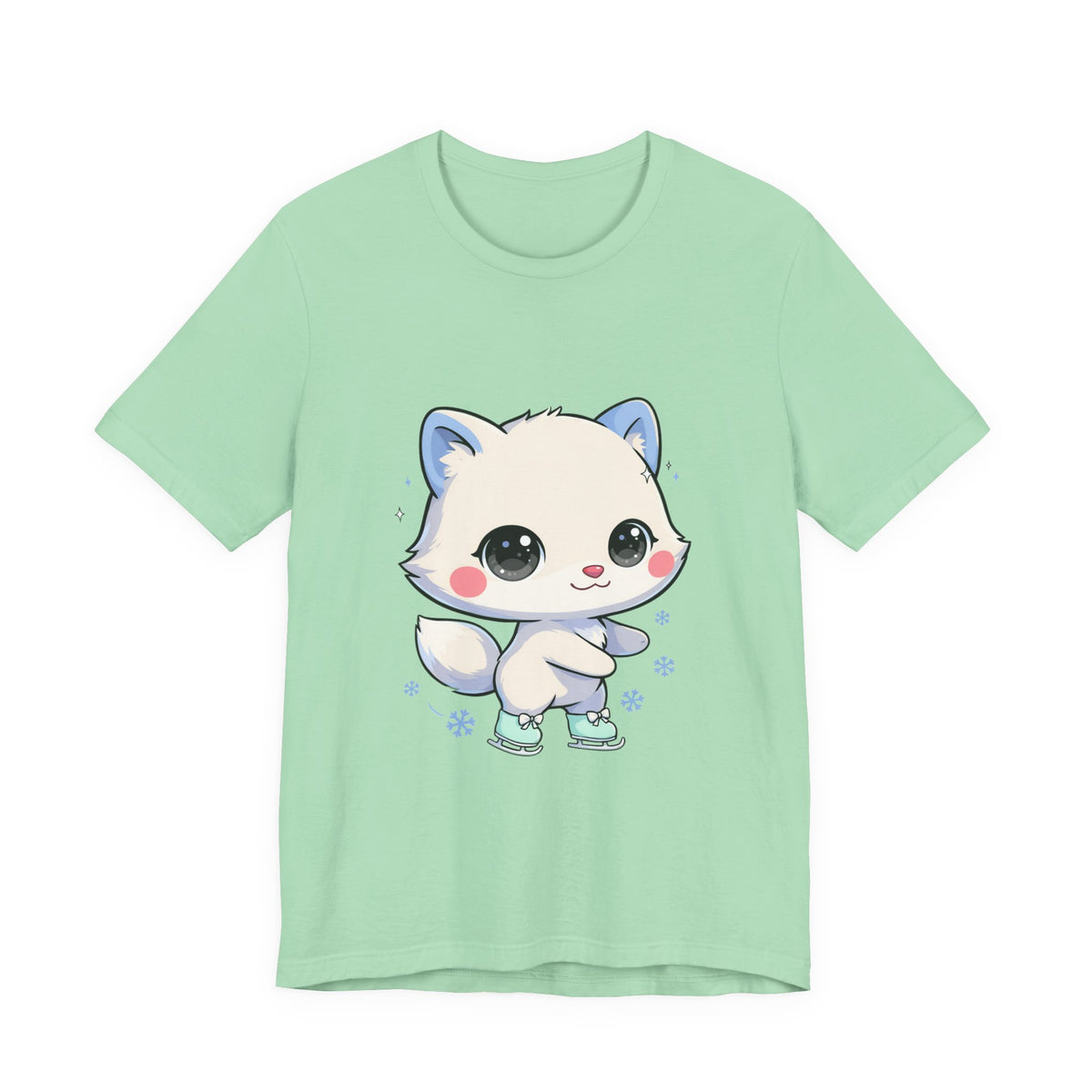 Kawaii Arctic Fox T-Shirt for Winter Gift Giving