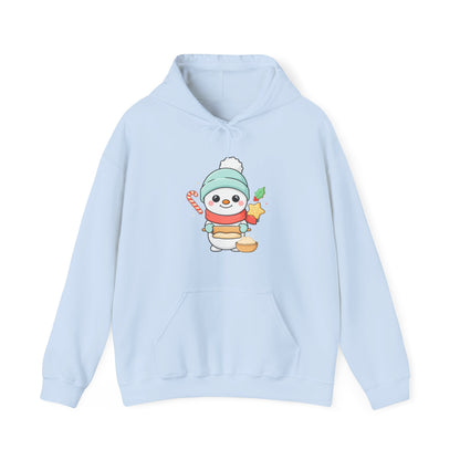 Christmas Snowman Hoodie for Cozy Cookie-Baking Cheer
