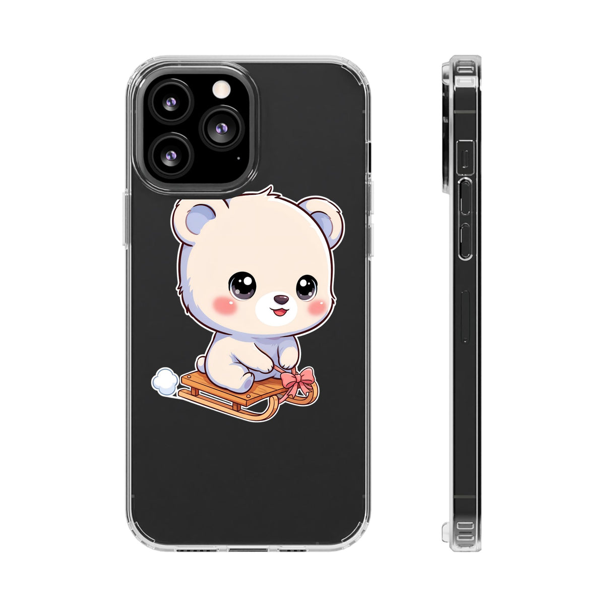 Kawaii Polar Bear Phone Case, Cute Winter Gift