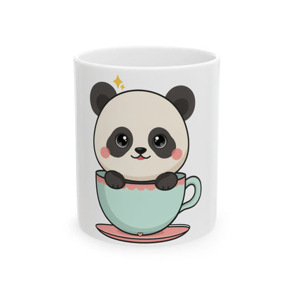Kawaii Panda Mug, Cute Chibi Tea Cup Gift