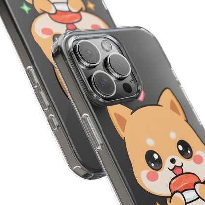 Kawaii Shiba Inu Phone Case for Sushi Lovers