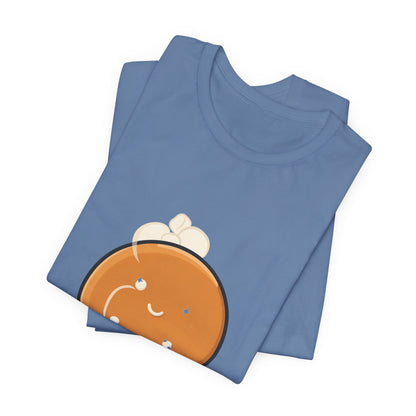 Kawaii Gingerbread Man T-Shirt for Cozy Cocoa Fans