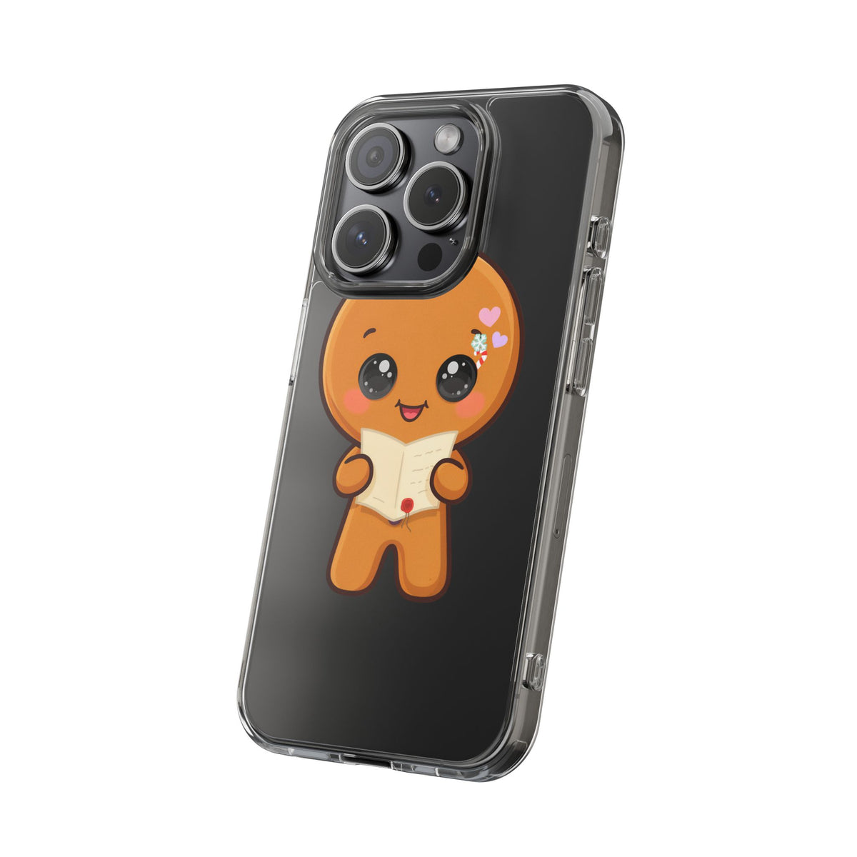 Gingerbread Man Phone Case, Cute Christmas Letter Reader