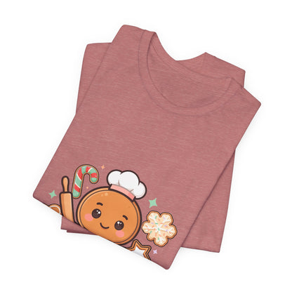 Gingerbread Baker Christmas Tee, Cute Kawaii Holiday Shirt