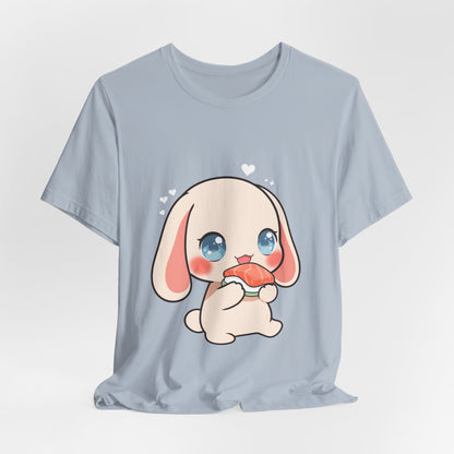 Kawaii Sushi Bunny T-Shirt for Cute Foodie Fans