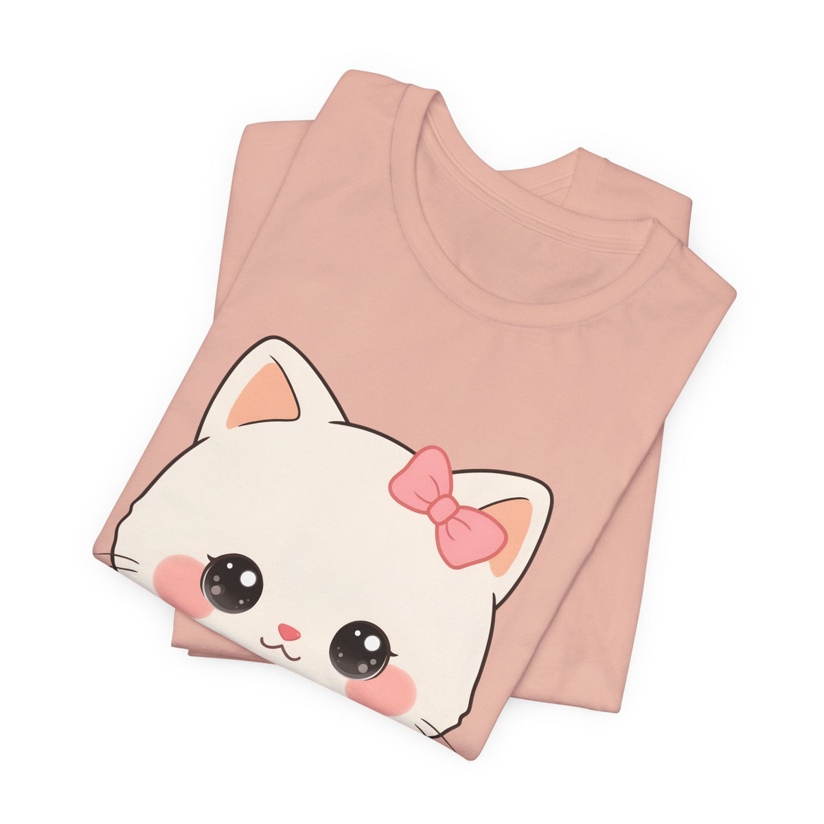 Kawaii Cat T-Shirt, Cozy Blanket Kitty for Cat Lovers