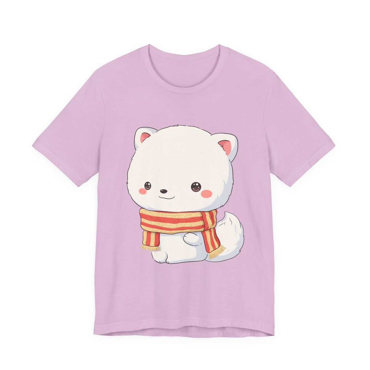Kawaii Arctic Fox Christmas Tee for Cute Holiday Fans