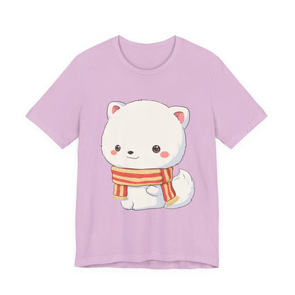 Kawaii Arctic Fox Christmas Tee for Cute Holiday Fans