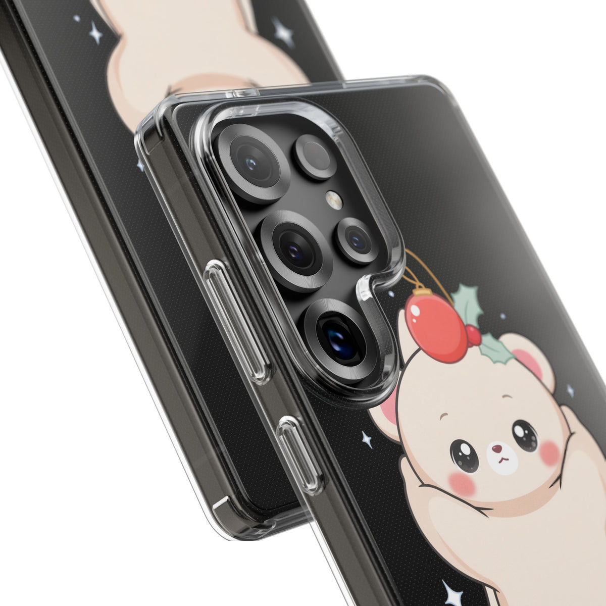 Kawaii Christmas Bear Phone Case for Cozy Holiday Days