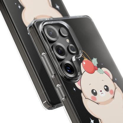 Kawaii Christmas Bear Phone Case for Cozy Holiday Days