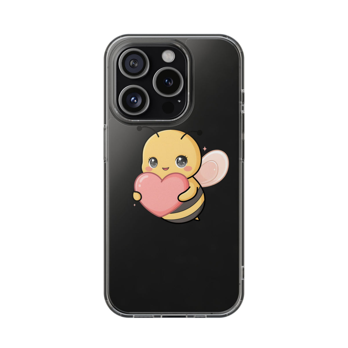 Kawaii Bee Clear Impact-Resistant Phone Case