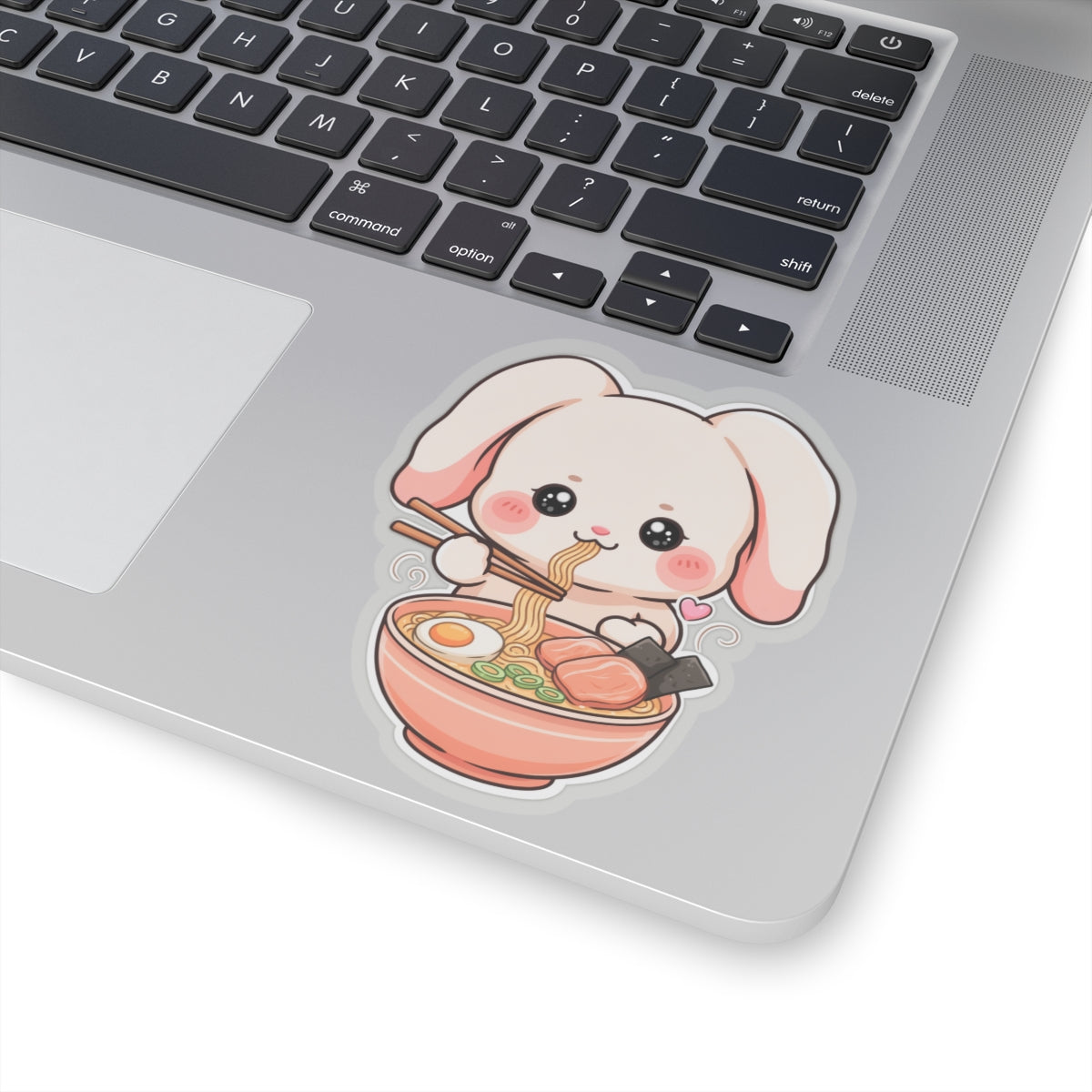 Kawaii Ramen Bunny Kiss-Cut Sticker for Cute Food Lovers