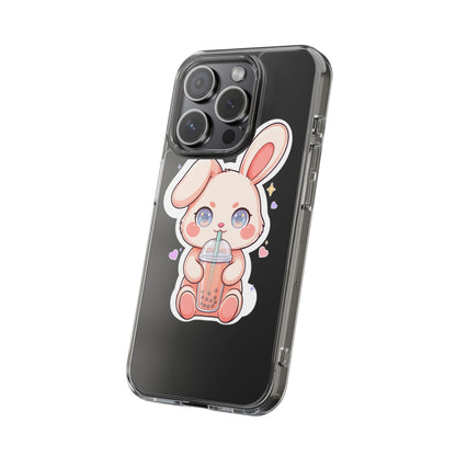 Kawaii Bunny Bubble Tea Phone Case for Boba Lovers
