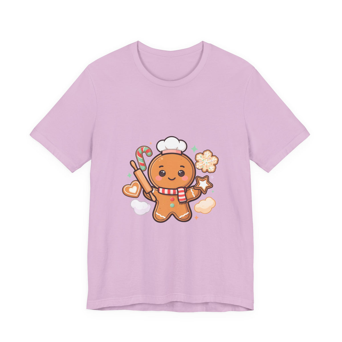 Gingerbread Baker Christmas Tee, Cute Kawaii Holiday Shirt