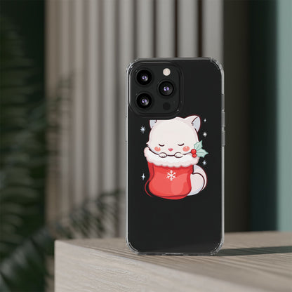 Christmas Fox Phone Case, Cute Holiday Stocking Gift