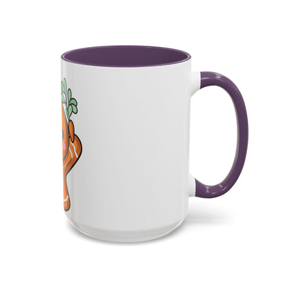 Kawaii Gingerbread Mug with Mistletoe | Christmas Accent Mug