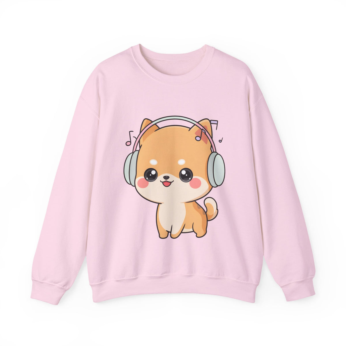 Kawaii Shiba Inu Music Sweatshirt, Cute Dog Lover Gift