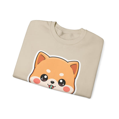 Kawaii Shiba Inu Bubble Tea Sweatshirt, Cute Dog Gift