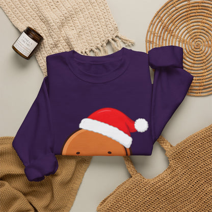 Christmas Gingerbread Sweatshirt, Cute Kawaii Holiday Crewneck