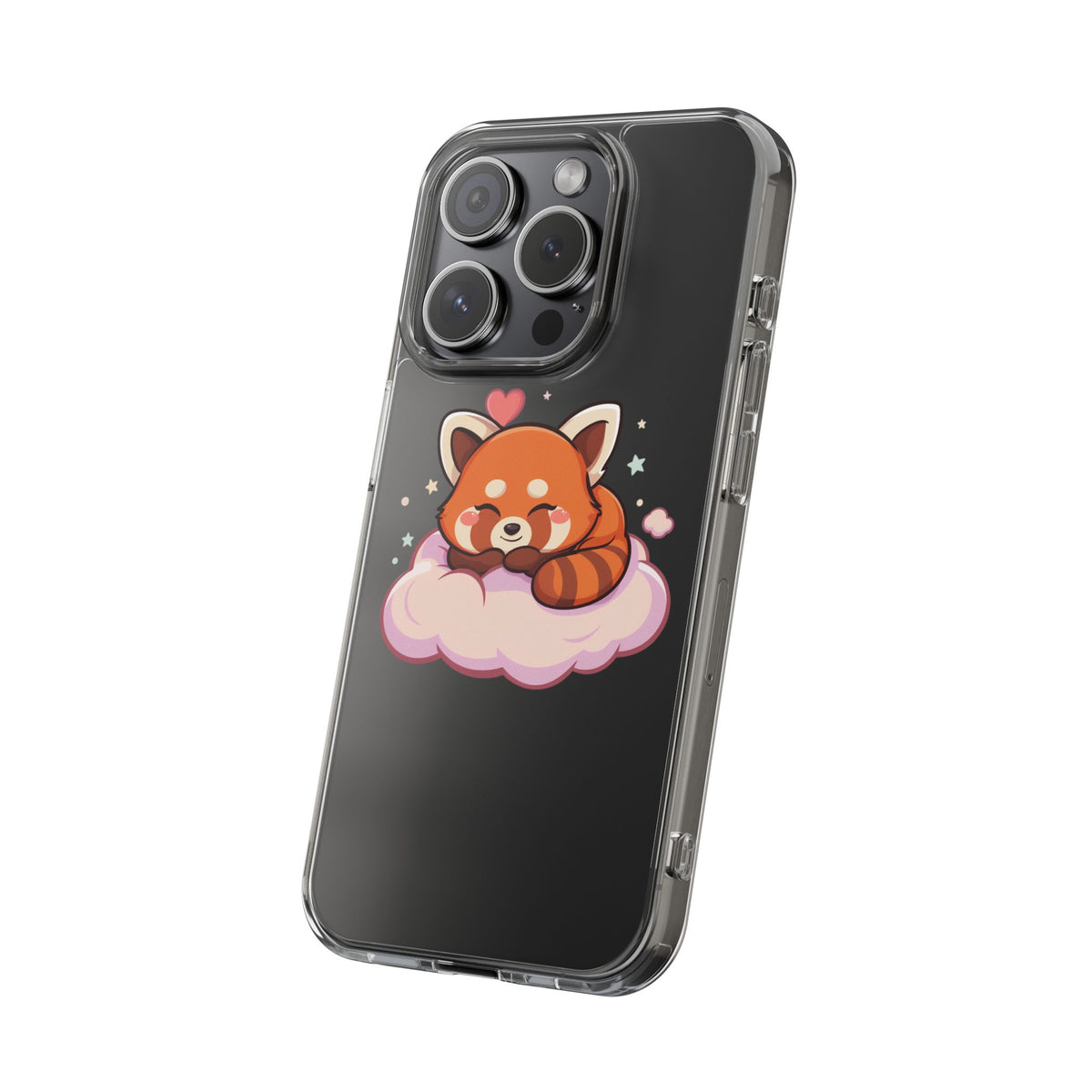 Cute Red Panda Phone Case, Dreamy Kawaii Cloud Art