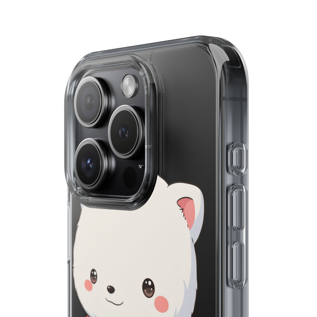 Kawaii Arctic Fox Phone Case, Cozy Christmas Scarf