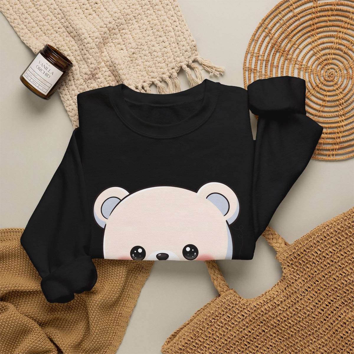 Kawaii Polar Bear Sweatshirt for Cozy Cute-Style Fans