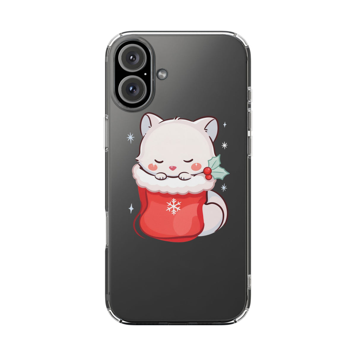 Christmas Fox Phone Case, Cute Holiday Stocking Gift