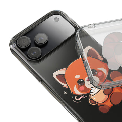 Kawaii Red Panda Phone Case with Latte