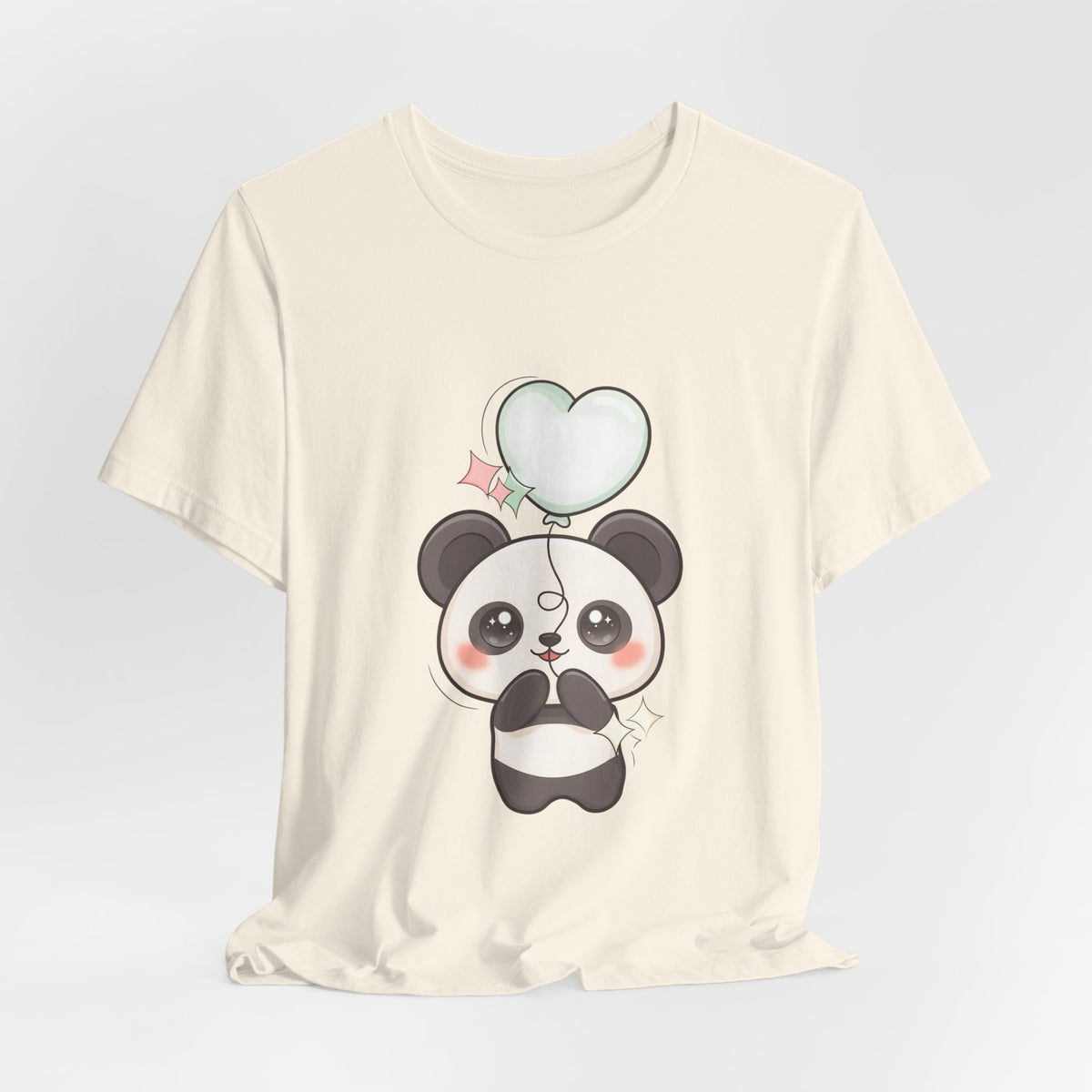 Kawaii Panda T-Shirt with Floating Balloon