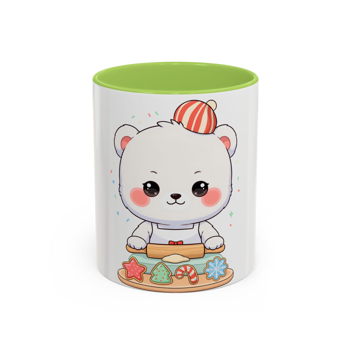 Christmas Cookie Polar Bear Accent Coffee Mug