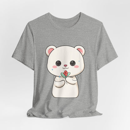 Kawaii Polar Bear Christmas T-Shirt for Cute Holiday Fans
